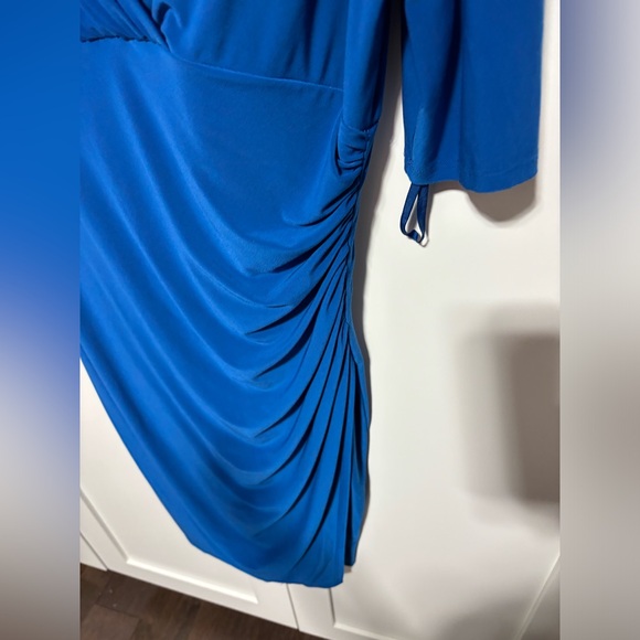 Ralph Lauren Rushed dress stretch size 12P EUC - Picture 3 of 4